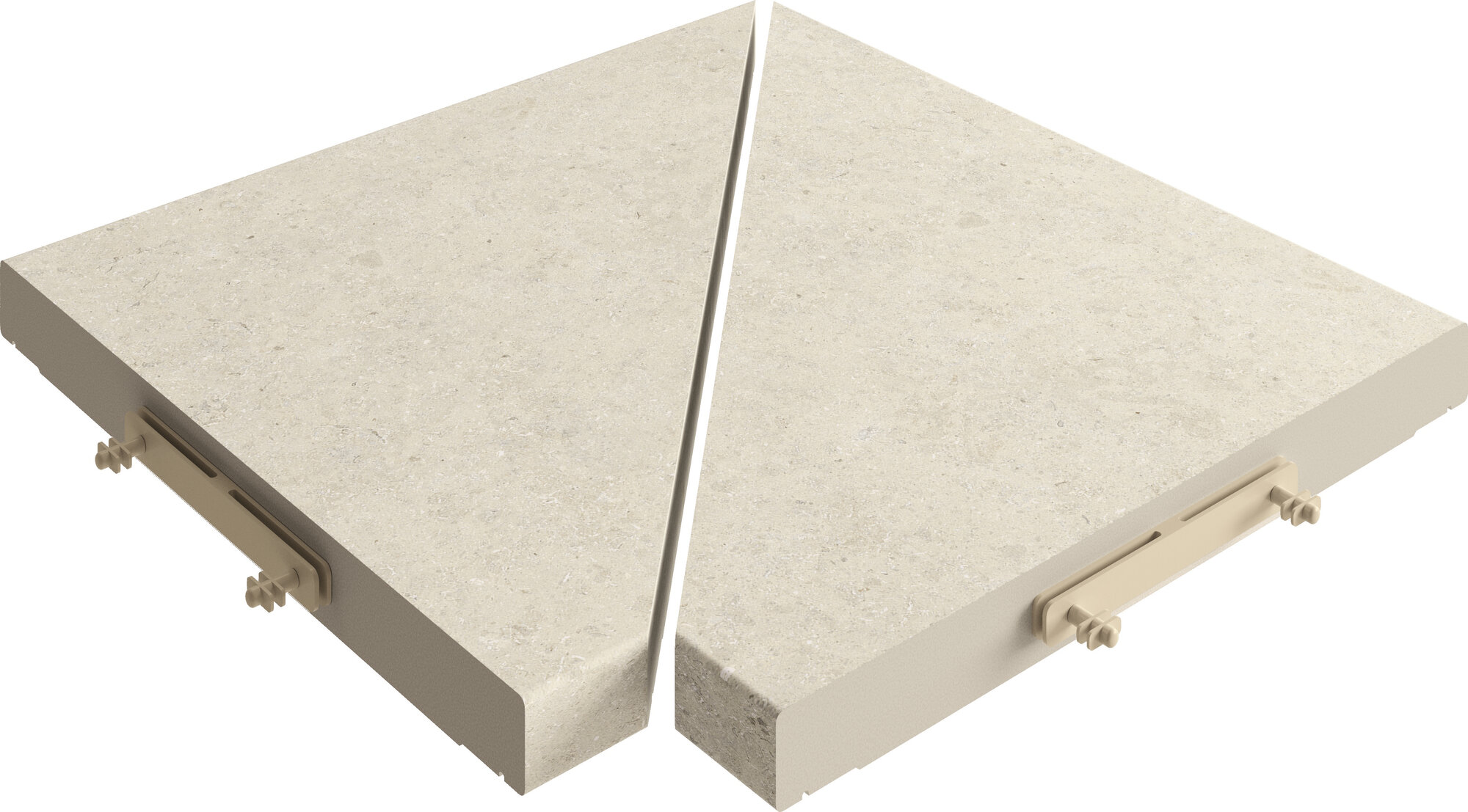 PAR ANGULO REJILLA MODULAR KYOTO IVORY 30X30
