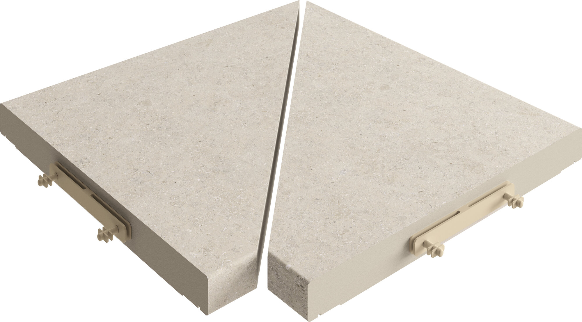 PAR ANGULO REJILLA MODULAR KYOTO TAUPE 30X30