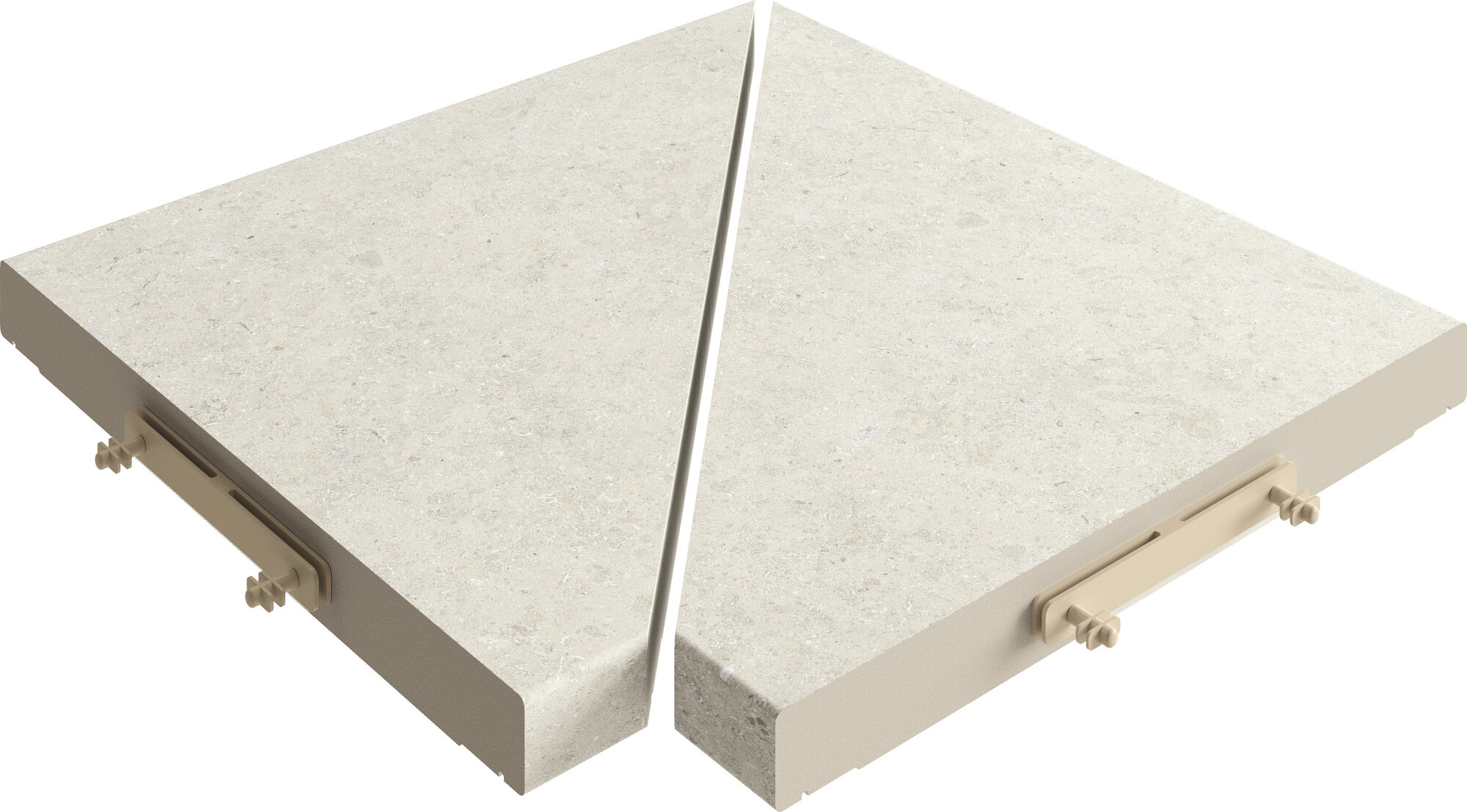 PAR ANGULO REJILLA MODULAR KYOTO WHITE 30X30