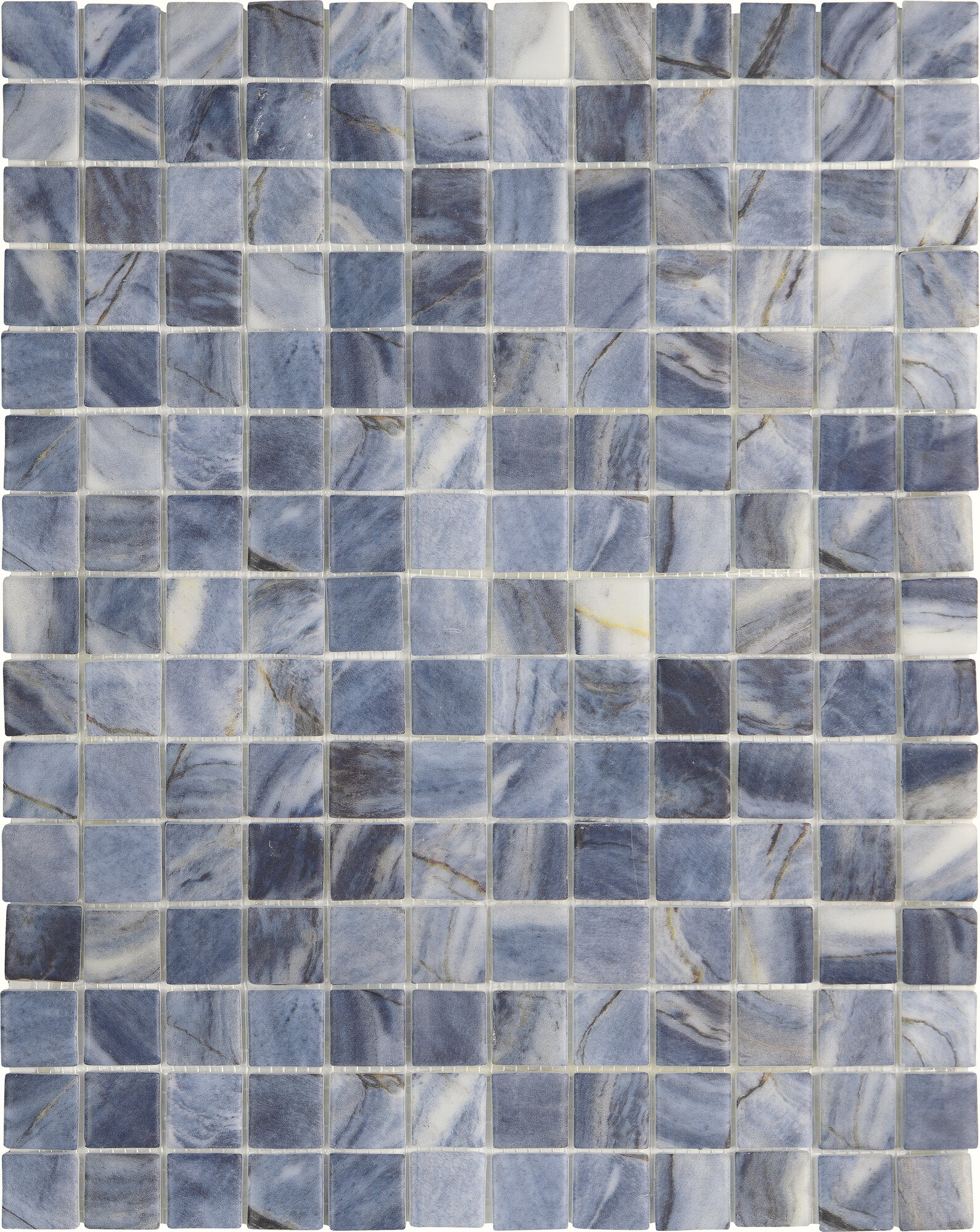 GLASS MOSAIC OCEAN BLUE OXID 31,5X39,6 (2,5X2,5)