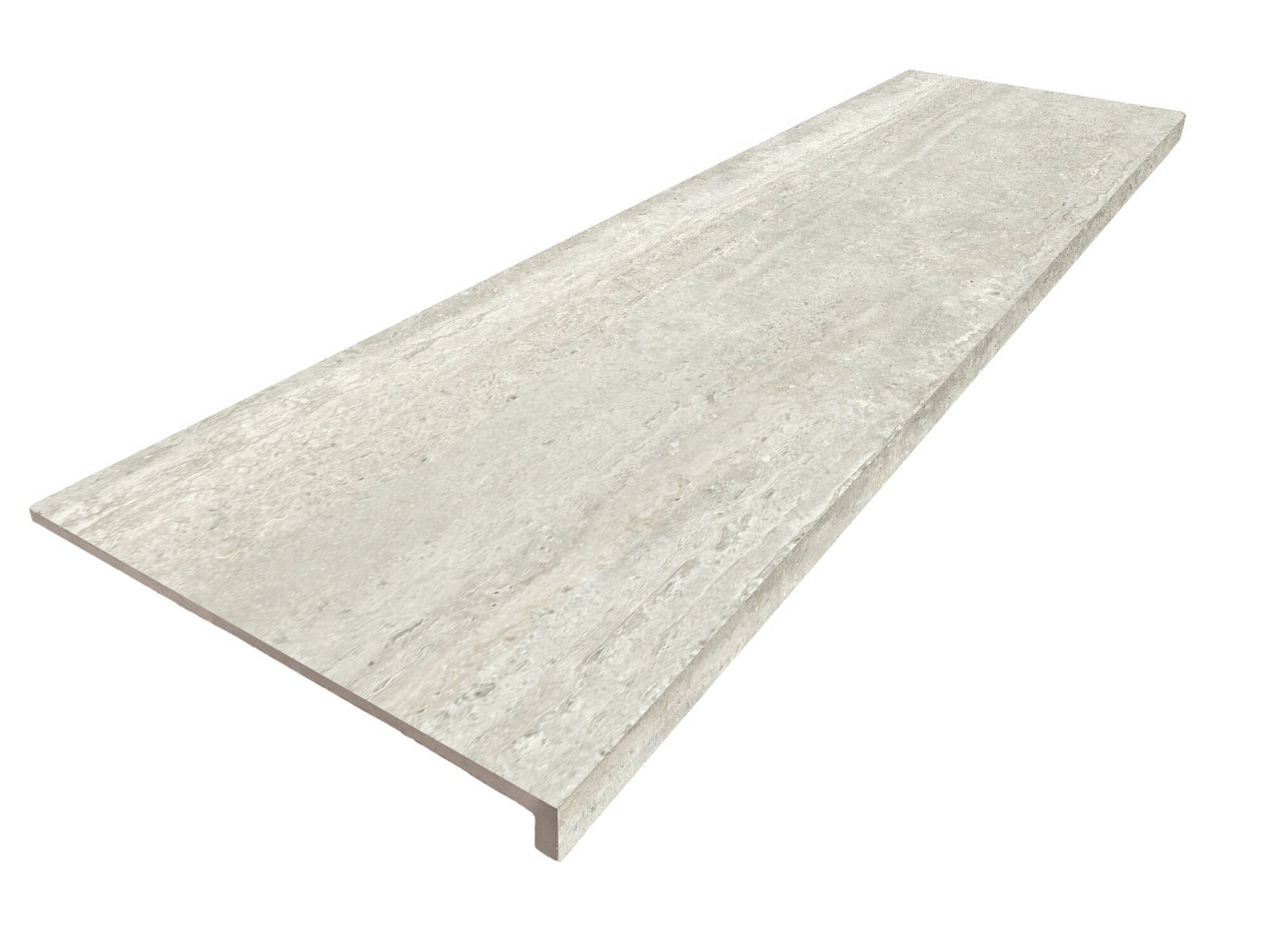 PELDAÑO RECTO ANT. C3 TRAVERTINO SILVER 33X120