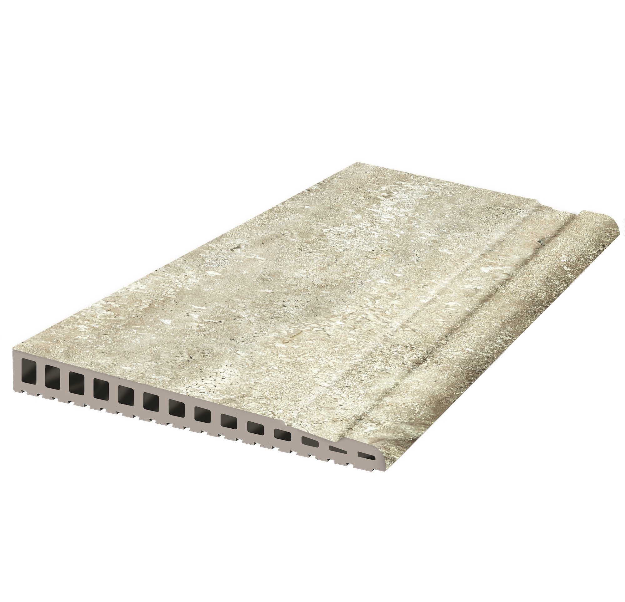 BORDE DESBORDANTE TRAVERTINO BRESCIA 28X66,5