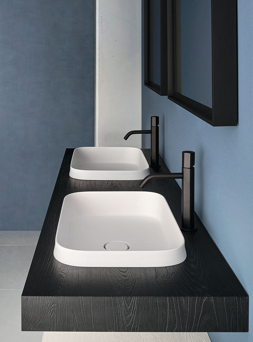 Semi-recessed washbasins / official gallery