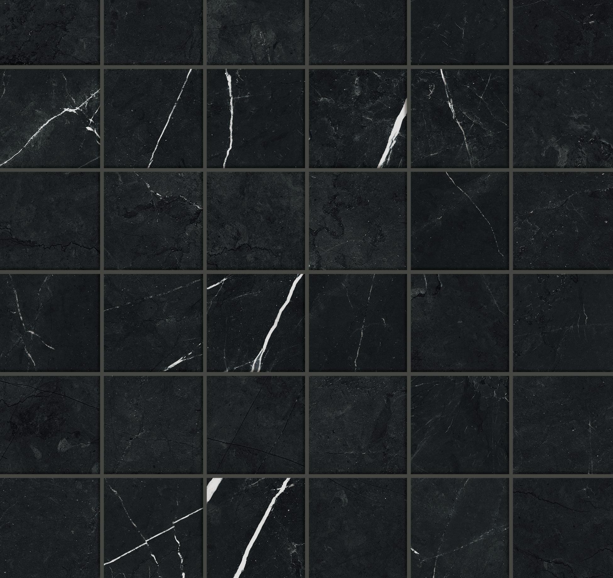 Forte dei Marmi Elegant Black Mosaic Cer