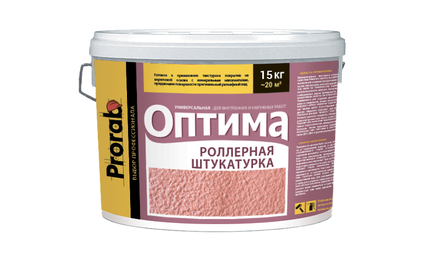 Фактурная штукатурка Роллерная Prorab Оптима