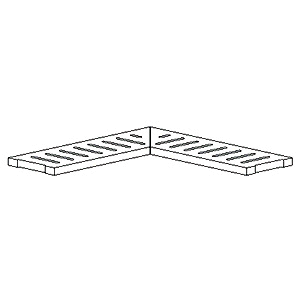 Country Wood Griglia Angolare - Art. 9886