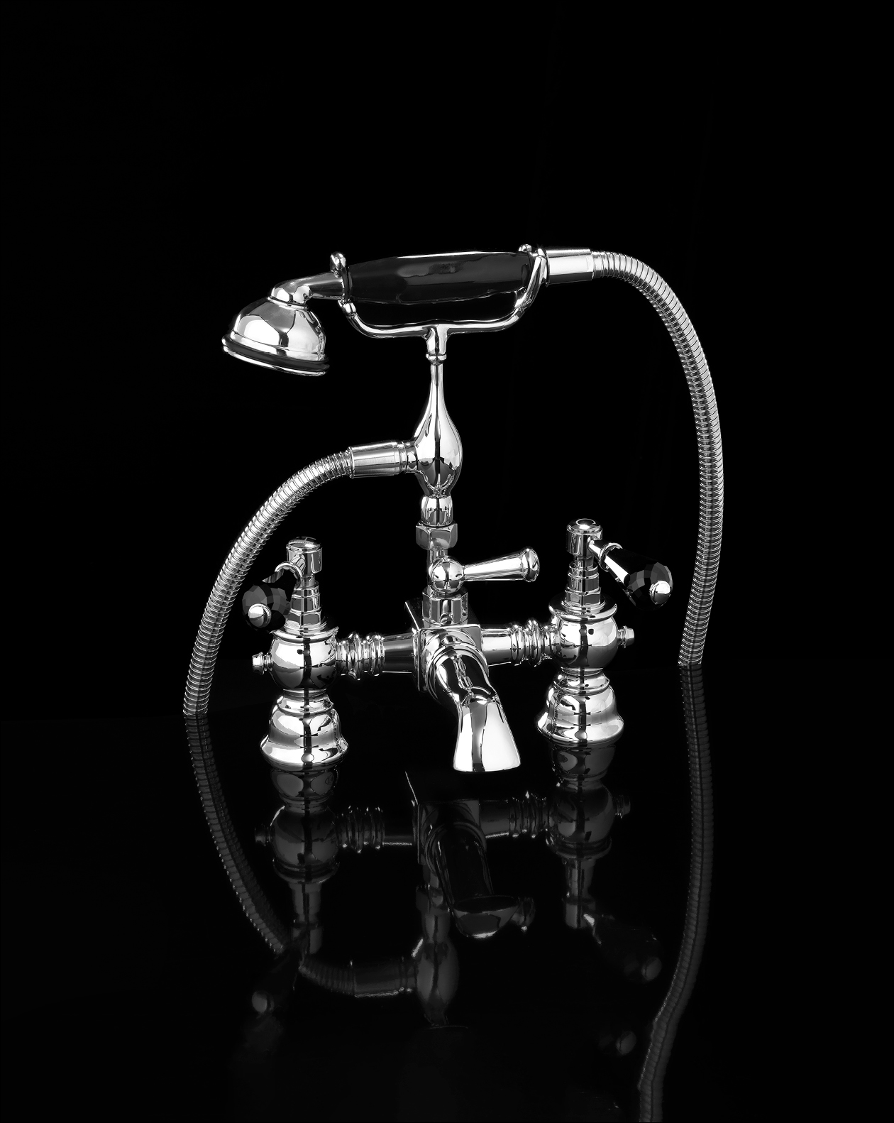 Antique Precious Lever 4-hole bath set