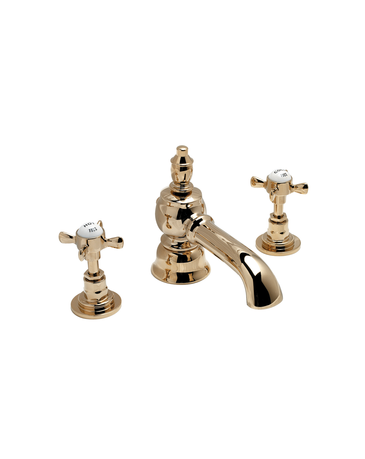 Antique 3  hole basin set