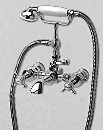 Antique shower set wall mounted