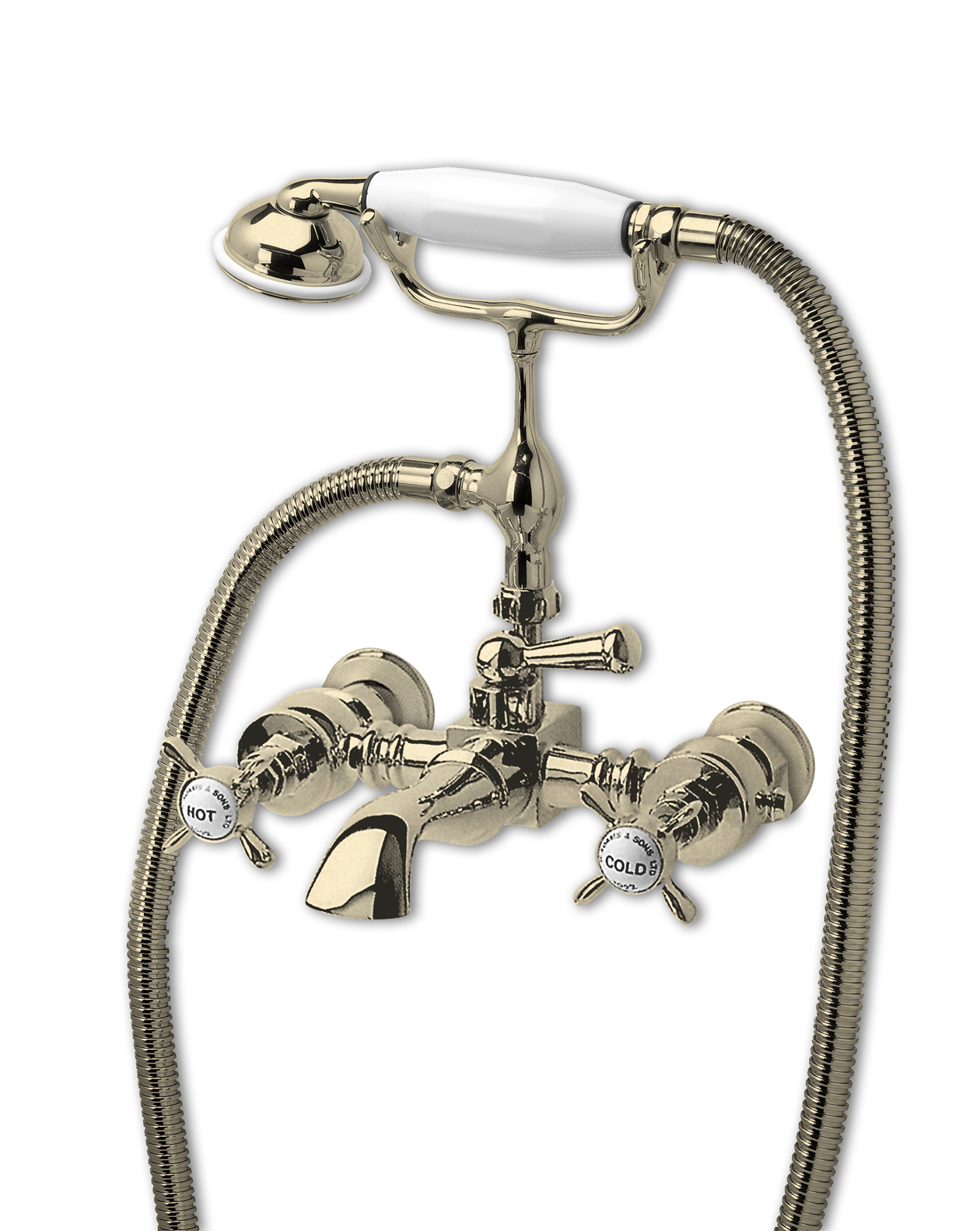 Antique shower set wall mounted