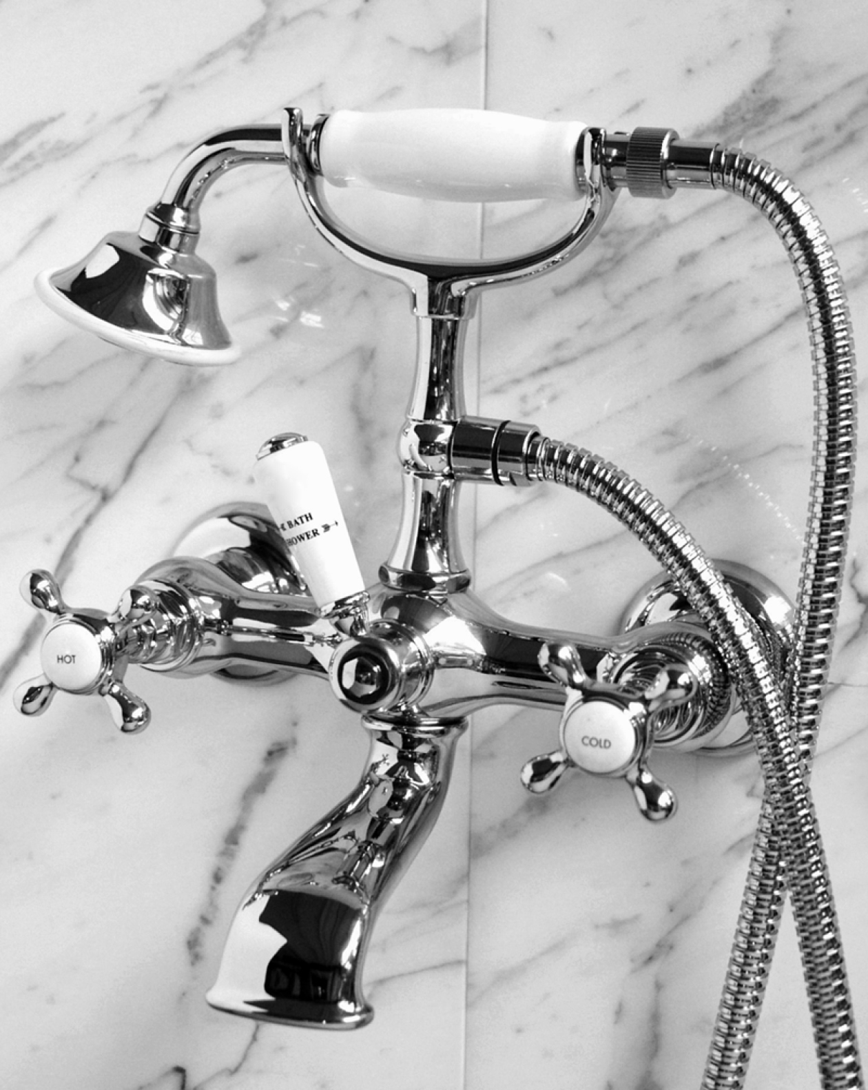 Austin bath and shower mixer wall mounted