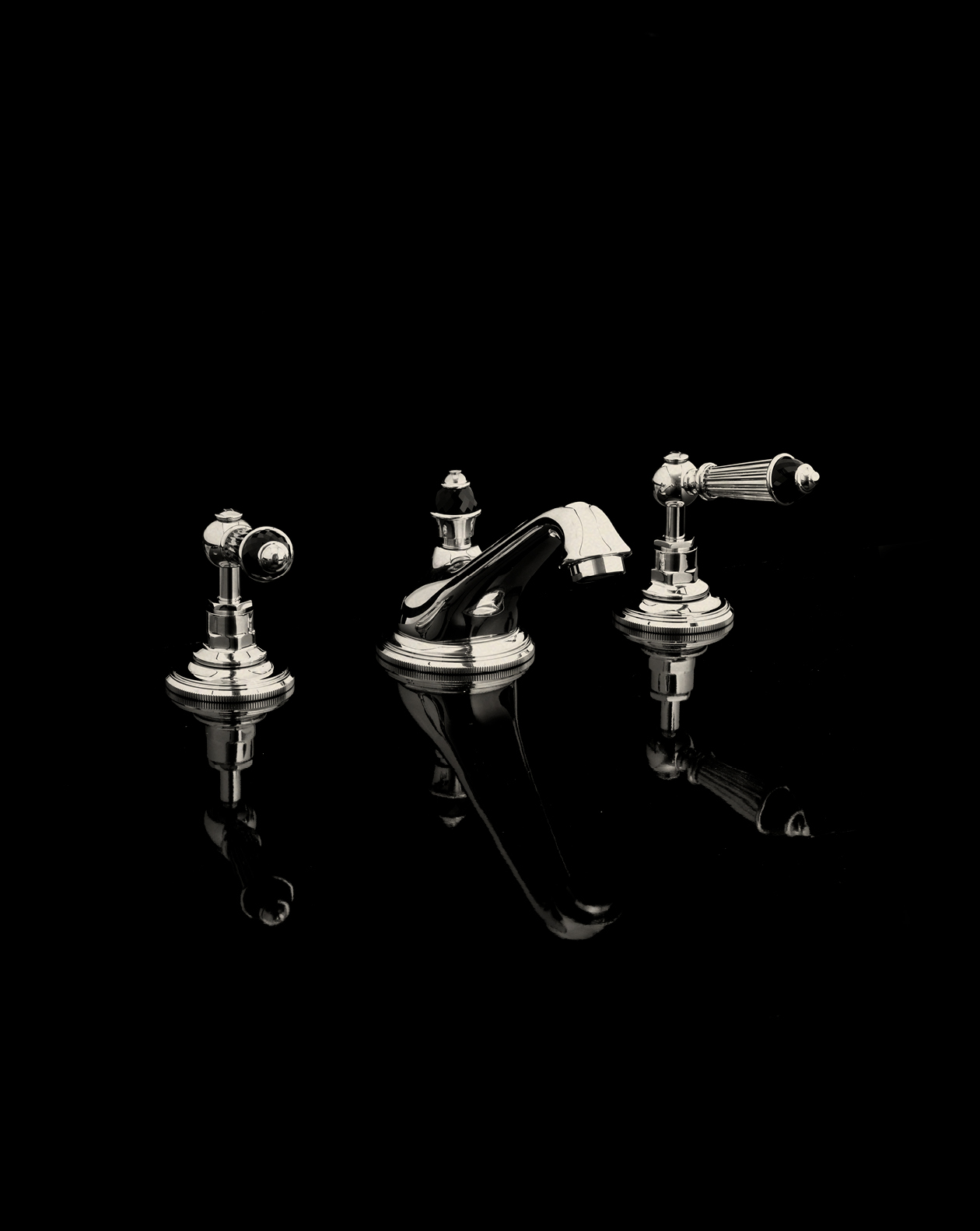 Black Diamond 3 hole basin set