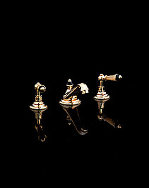 Black Diamond 3 hole bidet set