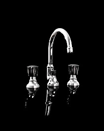 Black Morris 3 hole basin set