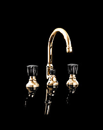 Black Morris 3 hole basin set