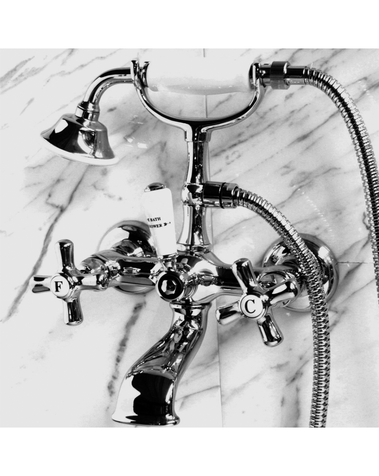City bath and shower mixer wall mounted