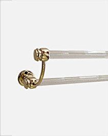 Classic double towel rail