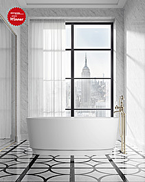 Dove bathtub in White Tec Plus