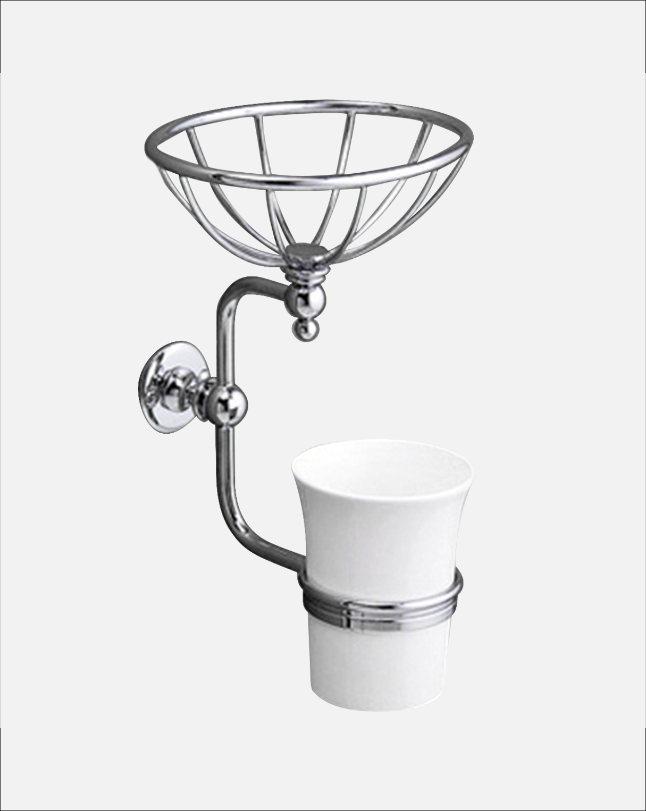 First class sponge holder and ceramic cup holder