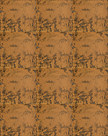 Flora Tiles Base Brown Garden wall covering