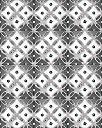 Flora Tiles Clover White Musk wall covering