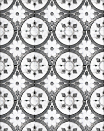 Flora Tiles Petunia White wall covering