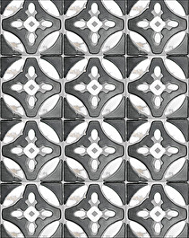 Flora Tiles Primrose White wall covering