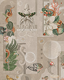 Garden Of Dreams Sepia Wallpaper