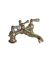 Georgian bath and shower mixer deck mounted