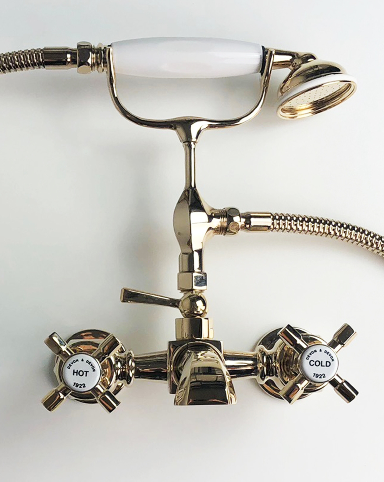 Jubilee bath and shower mixer wall mounted