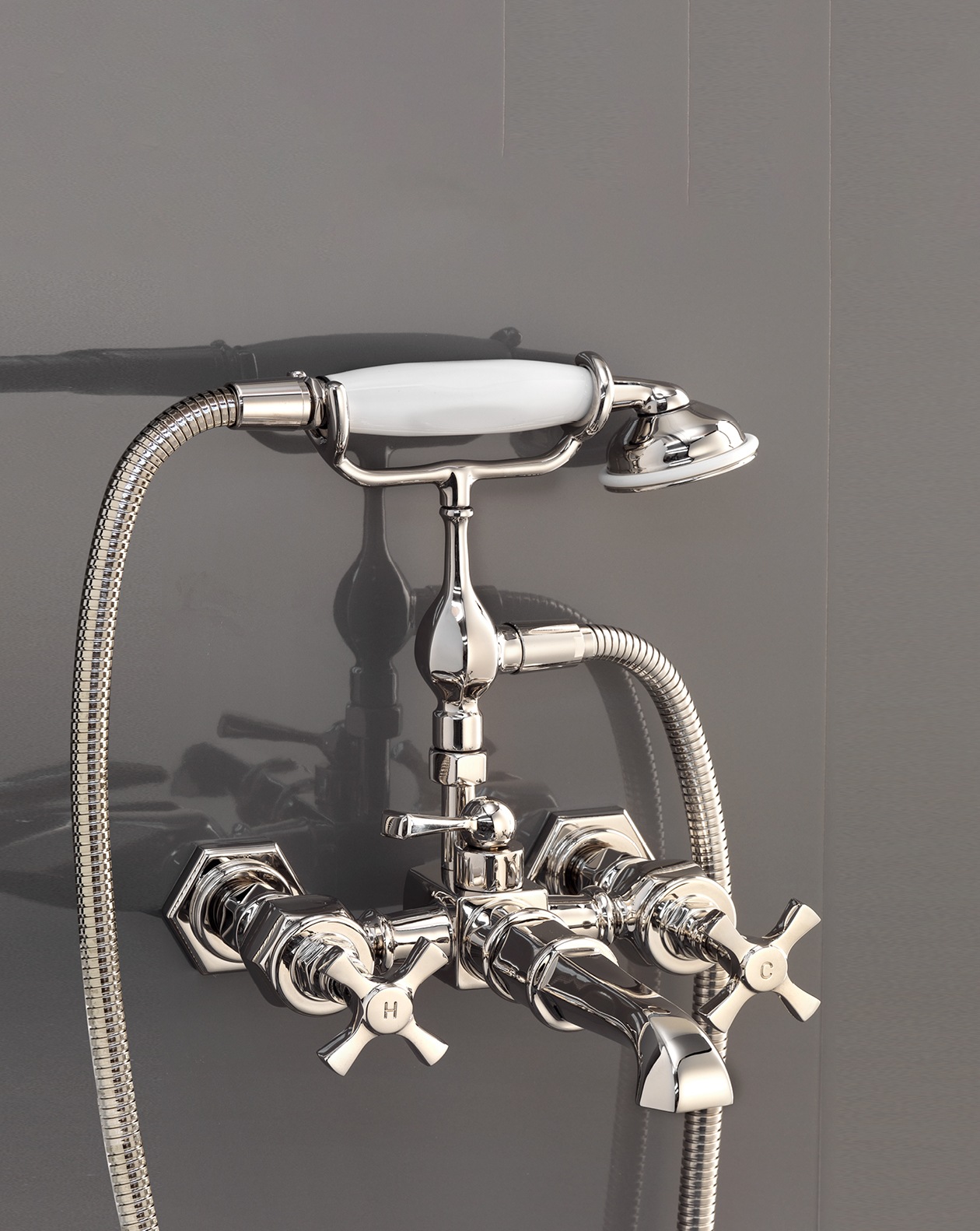 Jubilee bath and shower mixer wall mounted