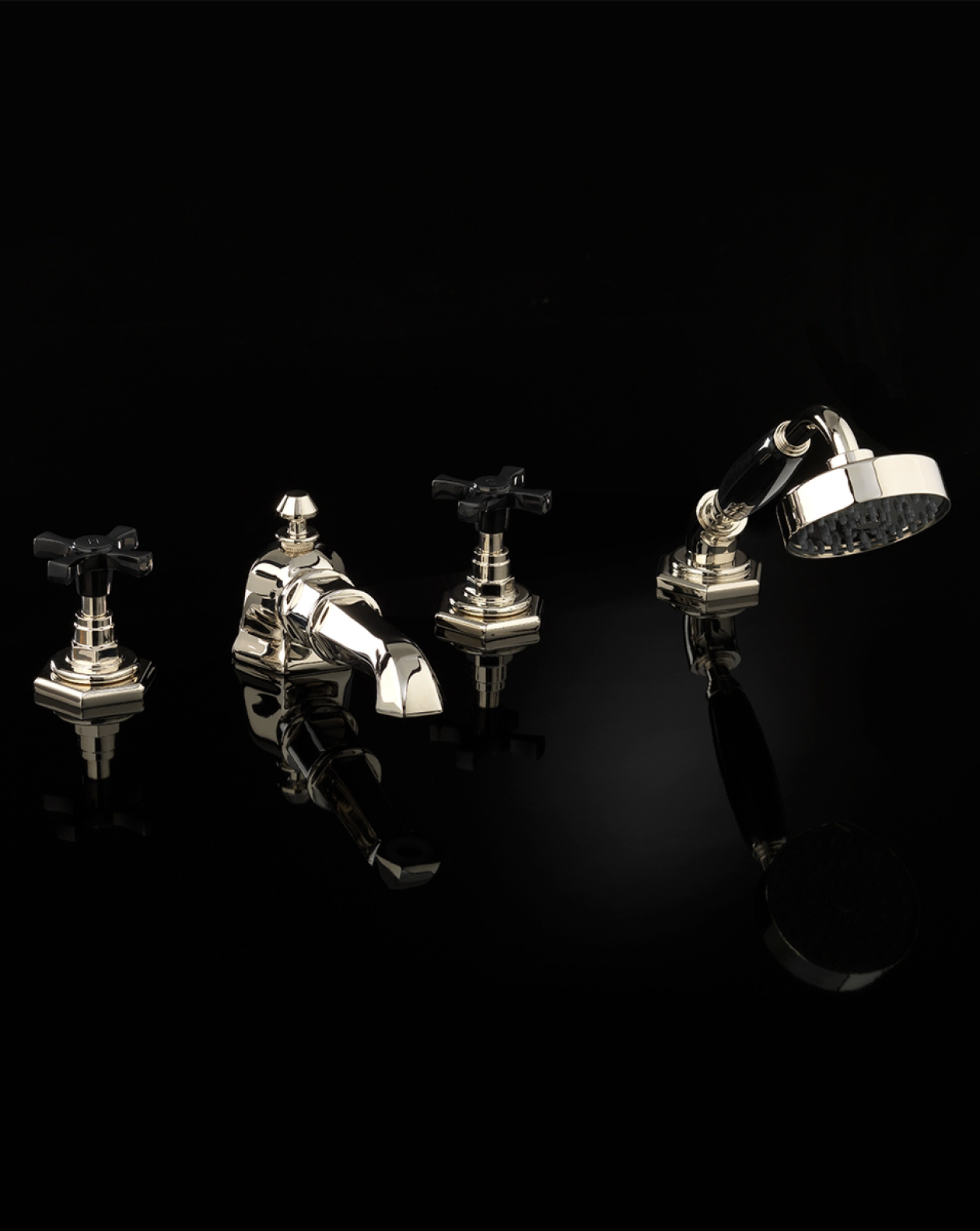 Jubilee Black Cross bath set