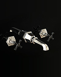 Jubilee Black Cross bathtub mixer