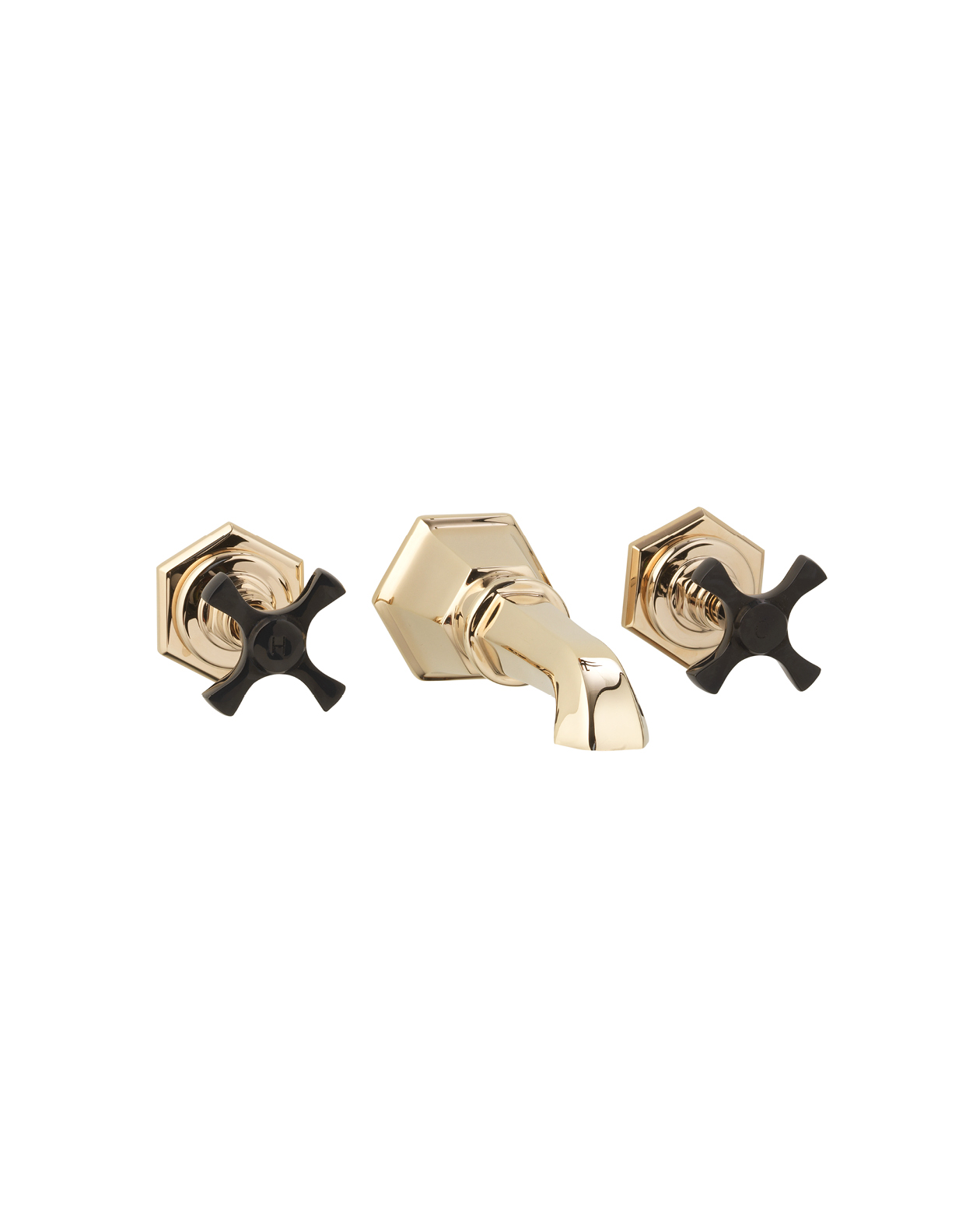 Jubilee Black Cross bathtub mixer