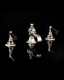 Jubilee Black Lever bidet set