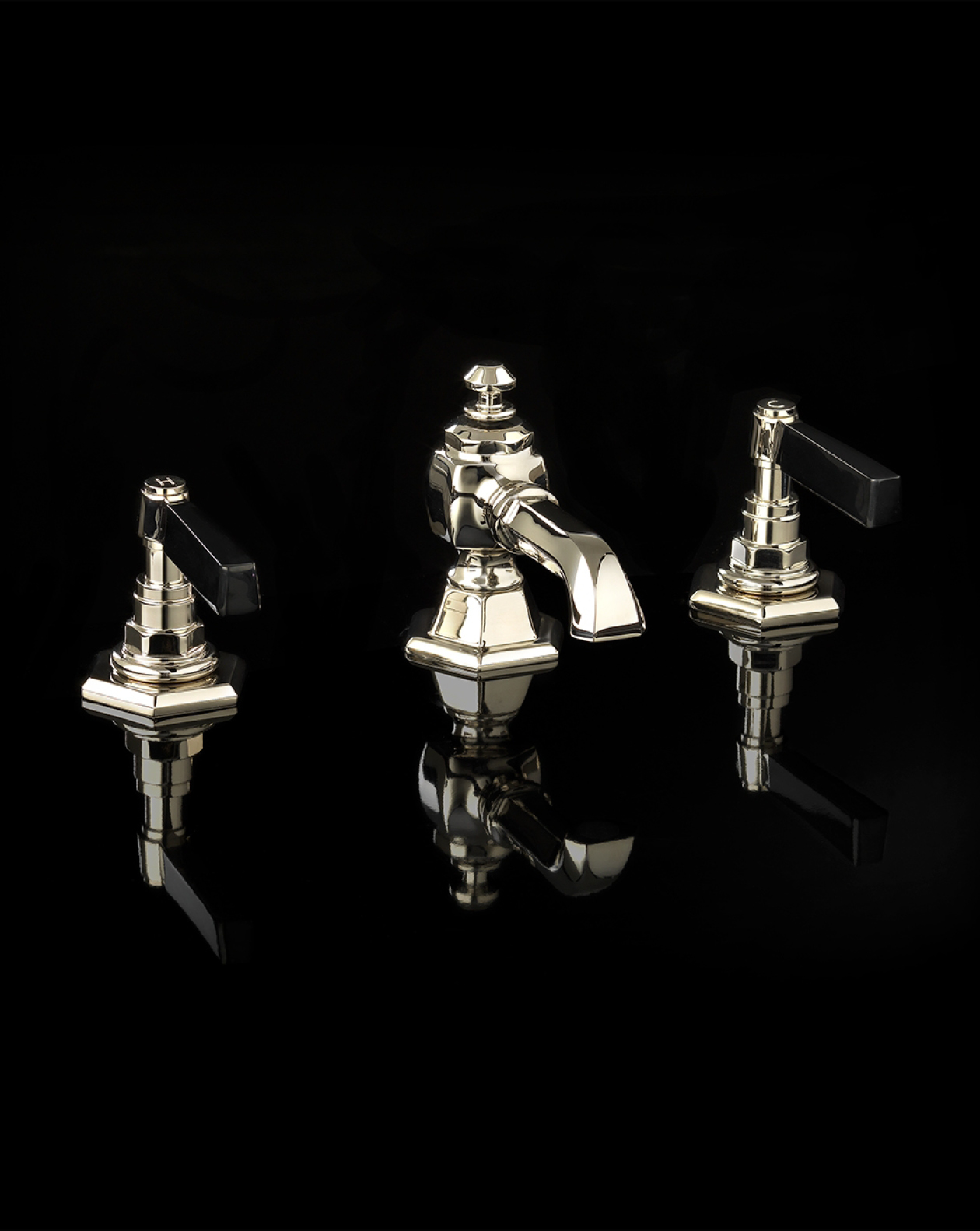 Jubilee Black Lever bidet set