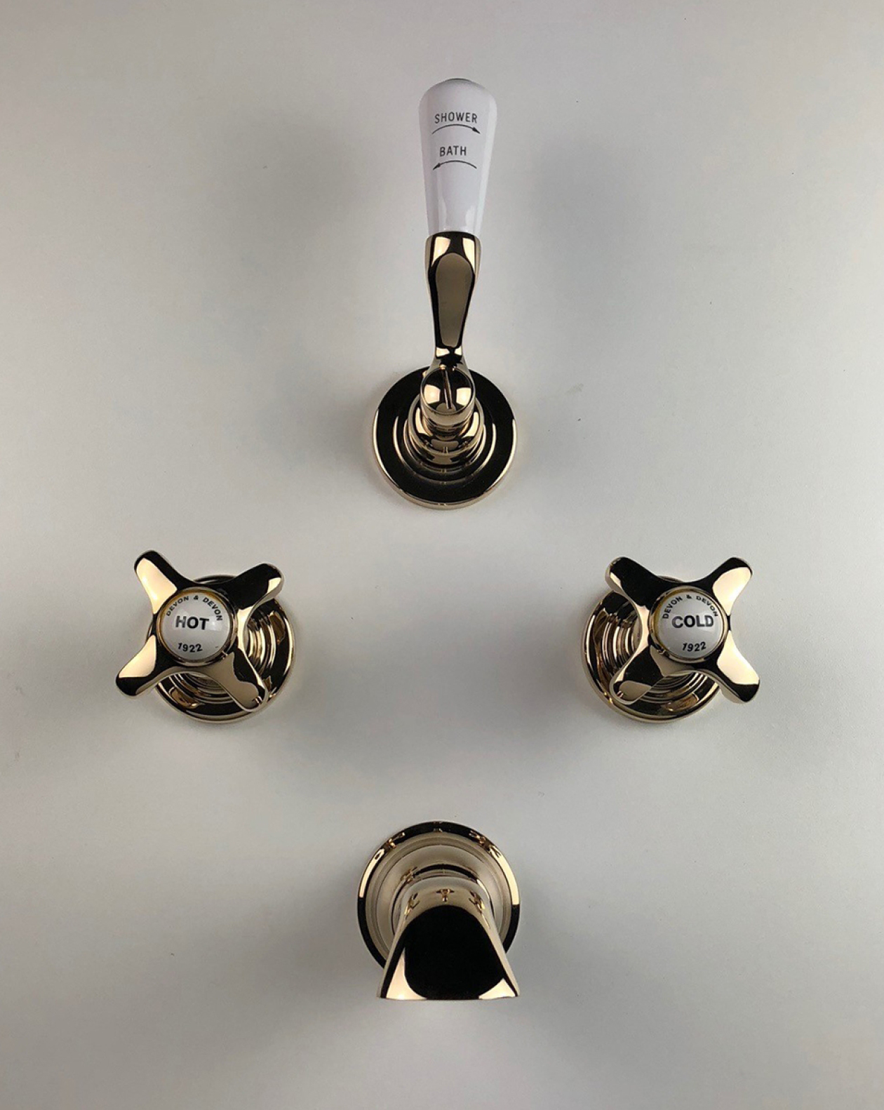 Mayfair deck-mounted bathtub mixer