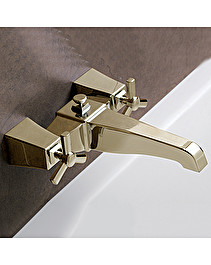 Time bath and shower mixer wall mounted