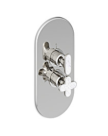 Twenties 2-way Thermostatic Mixer - Bianco Carrara