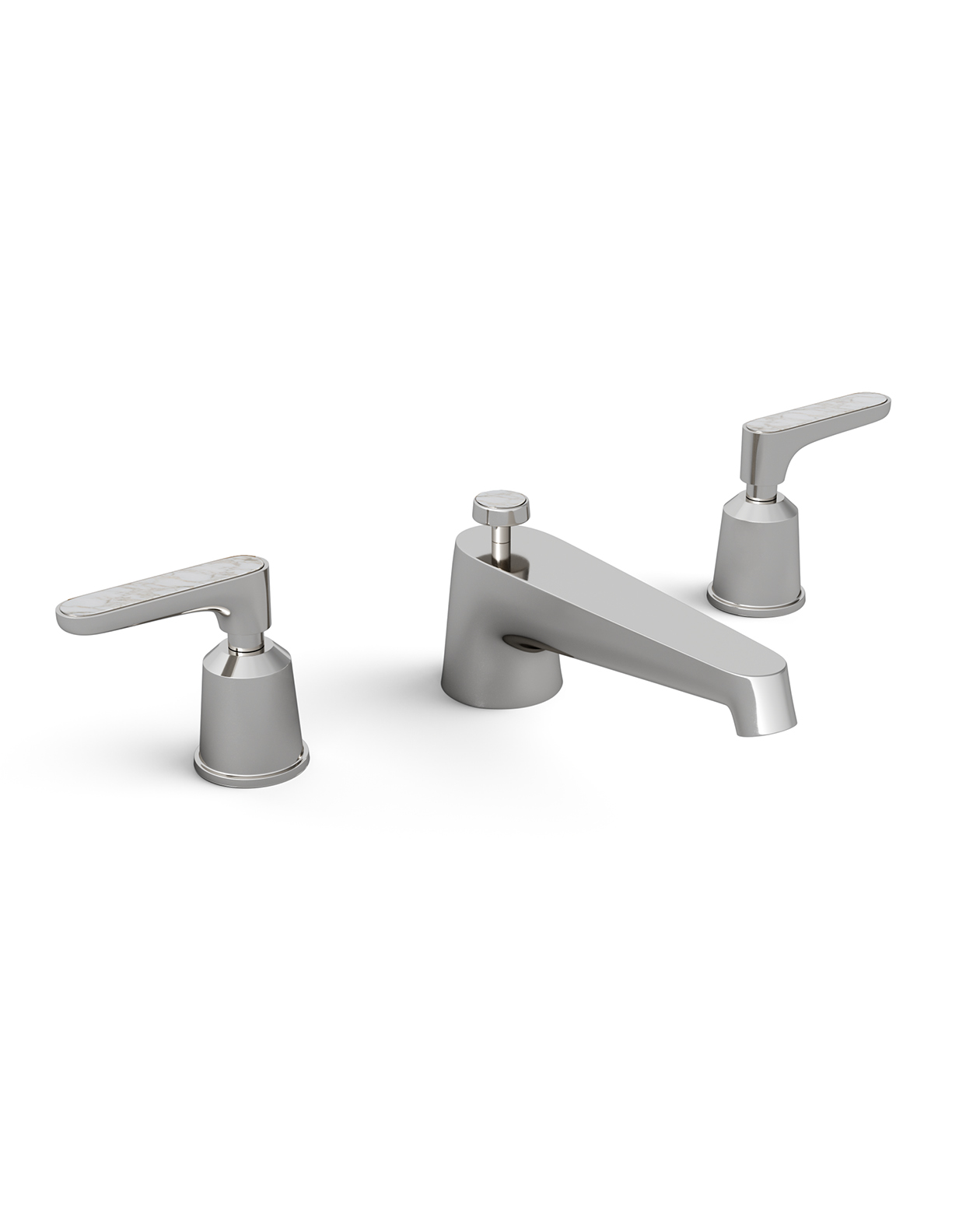 Twenties 3 hole basin set - Calacatta Oro