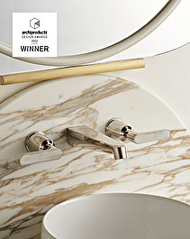 Twenties Basin wall mixer - Calacatta Oro