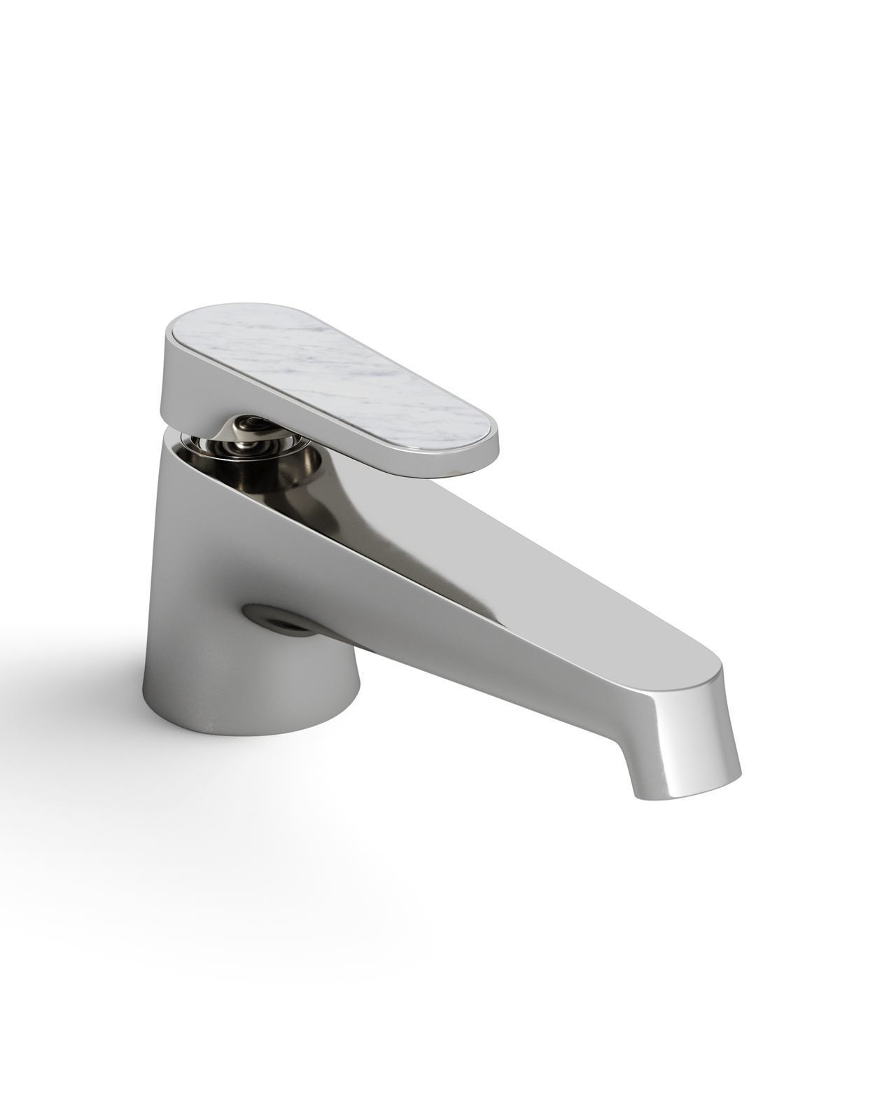 Twenties single lever basin mixer - Bianco Carrara