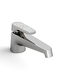 Twenties single lever basin mixer - Calacatta Oro