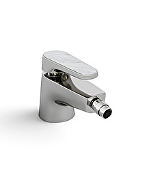 Twenties single lever bidet mixer - Bianco Carrara