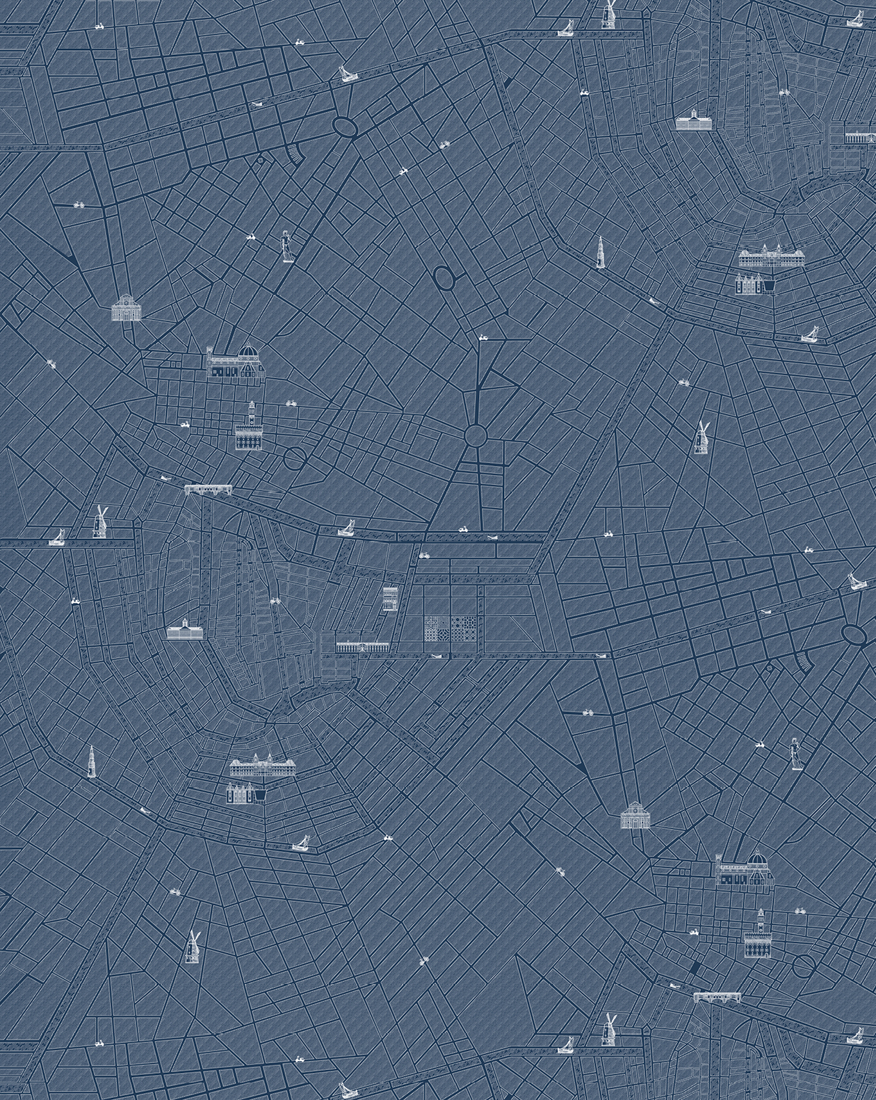 Urban Blue Wallpaper