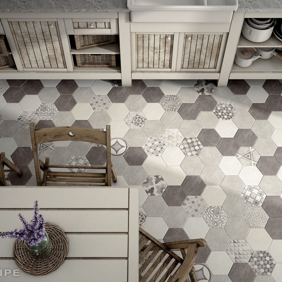Hexatile Cement Garden Grey
