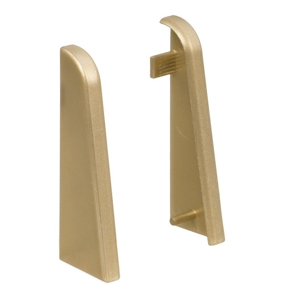 Header plastic for stick-on skirting 19 x 58 mm gold