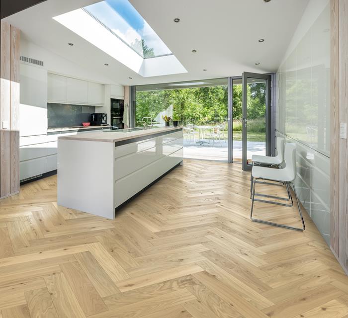 OAK HERRINGBONE CC DIM WHITE