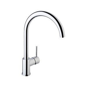 S Высокий смеситель для кухни (хром)