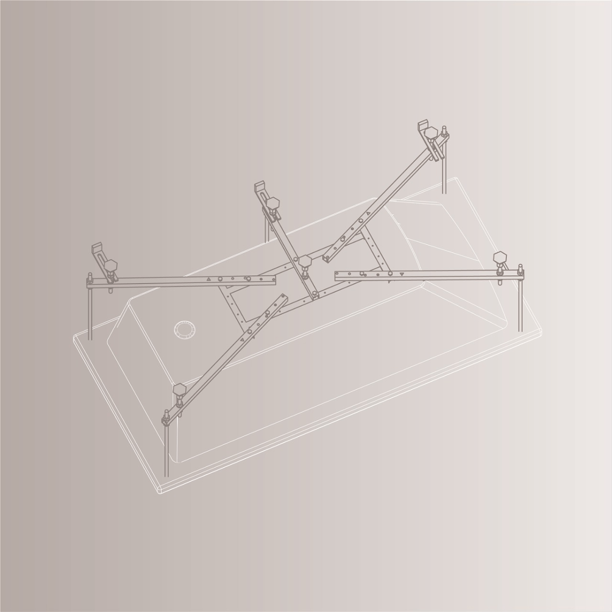 Каркас для ванны 170 x 75/180 x 80 универсальный